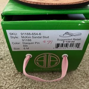 Hardly warm Lilly sandals.